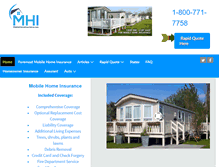 Tablet Screenshot of mobilehomeinsurance.com